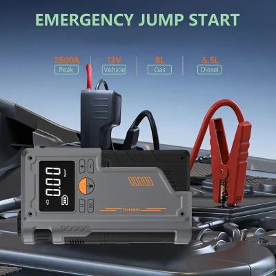 wholesale quality portable car jump starter and tire inflator 